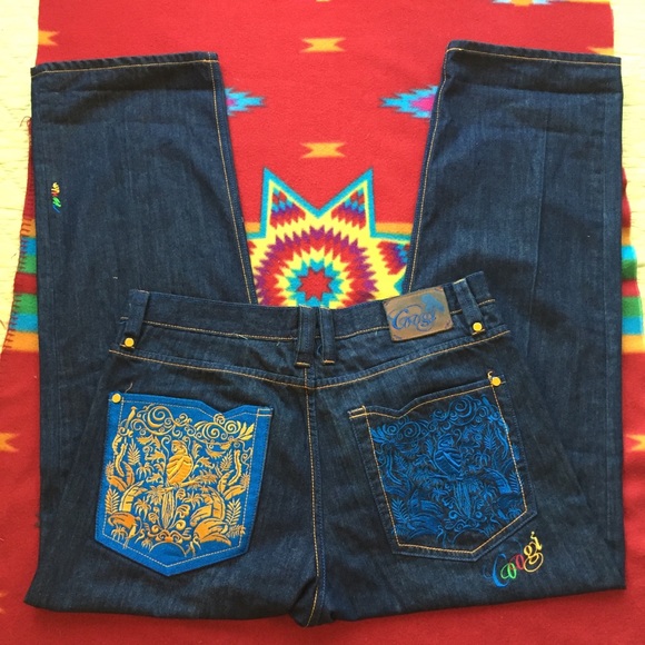 Bundle Coogi Parrot Embroidery Jeans+ Coogi Shirt